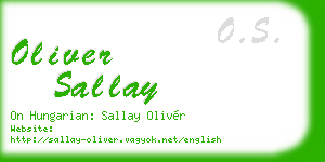 oliver sallay business card